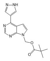 [4-(1H-Pyrazol-4-yl)-7H-pyrrolo[2,3-d]pyrimidin-7-yl]methyl pivalate(CAS:1146629-77-7)